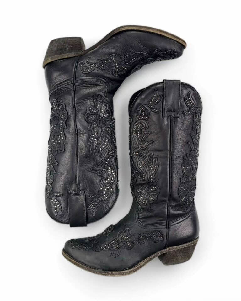 DISEL leather western boots