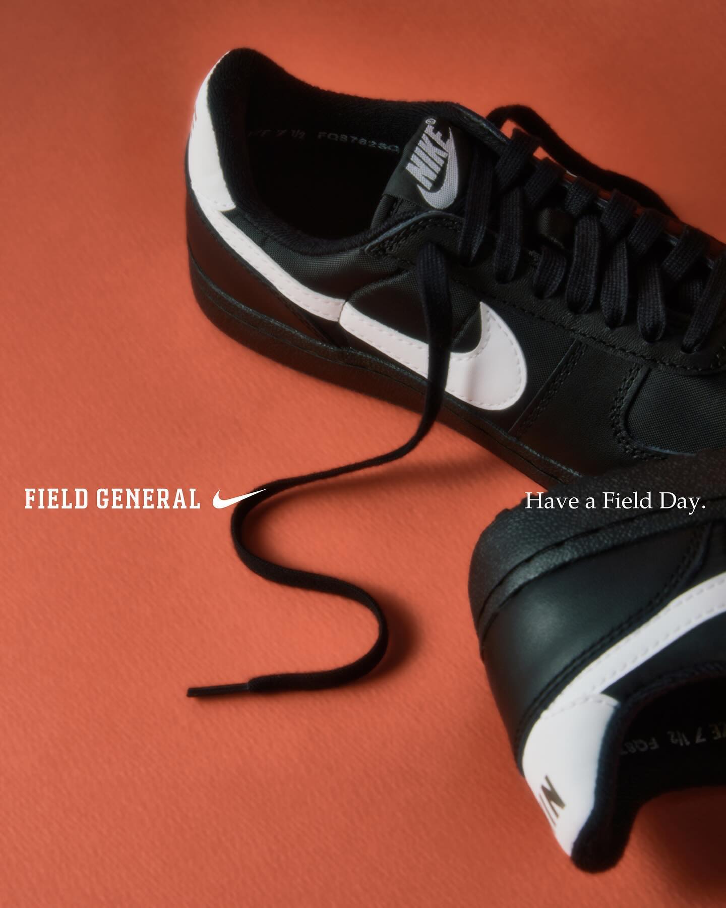 Photo by TUNE on April 11, 2024. May be an image of shoes and text that says 'FIELD GENERAL Have Field Day.'. (1)